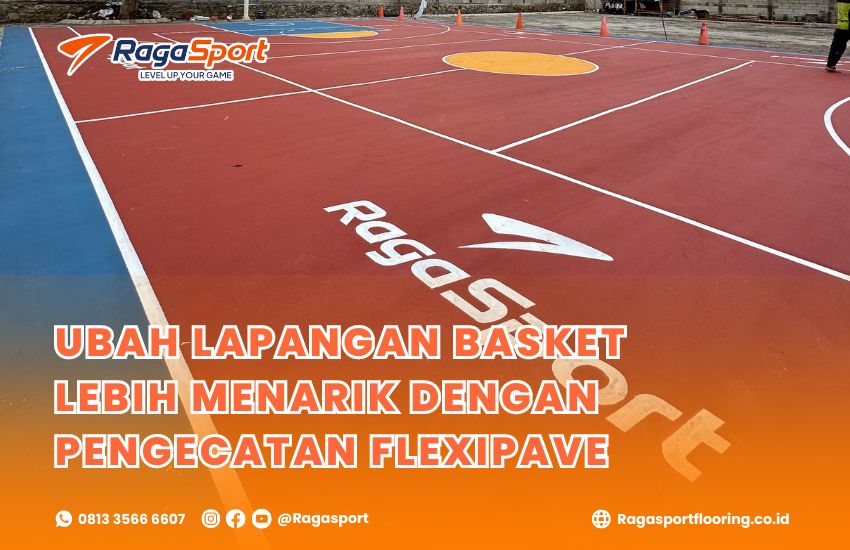 pengecatan lapangan basket Flexipave