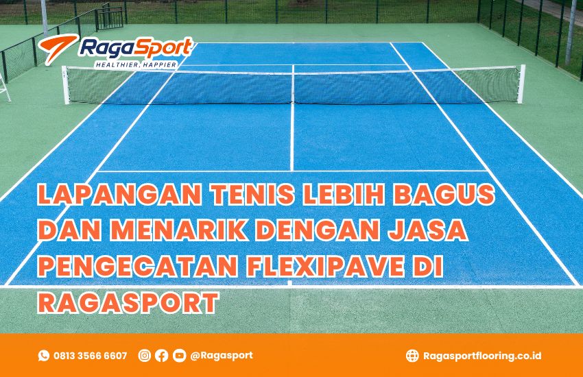 pengecatan lapangan tenis Flexipave