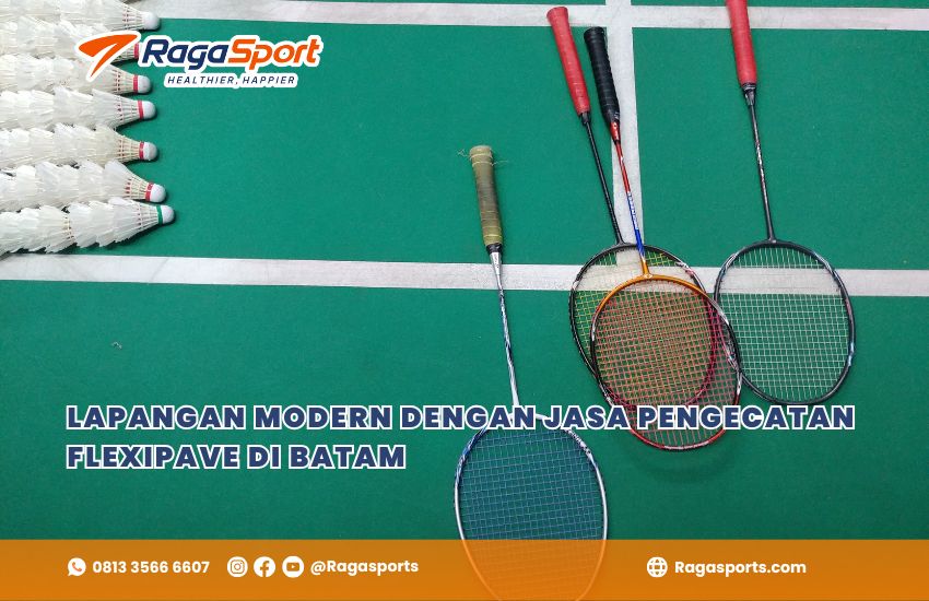 Lapangan Modern dengan Jasa Pengecatan Flexipave di Batam