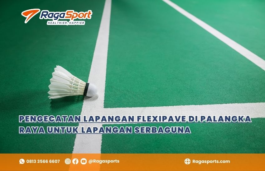 Pengecatan Lapangan Flexipave di Palangka Raya untuk Lapangan Serbaguna